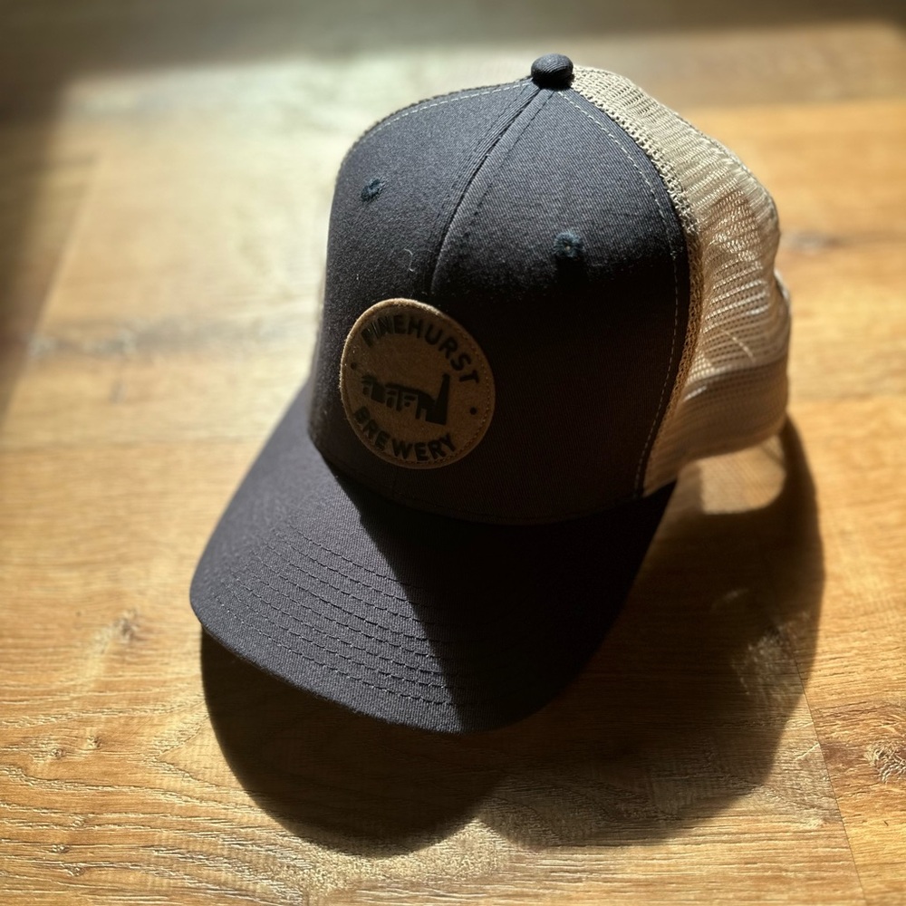 🧢 Pinehurst Brewery Trucker Hat Black/Tan Mesh Snapback | Golf Style 🍺